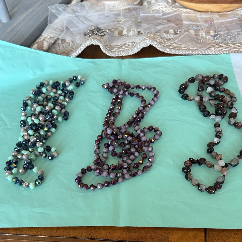 Unbranded stone necklaces